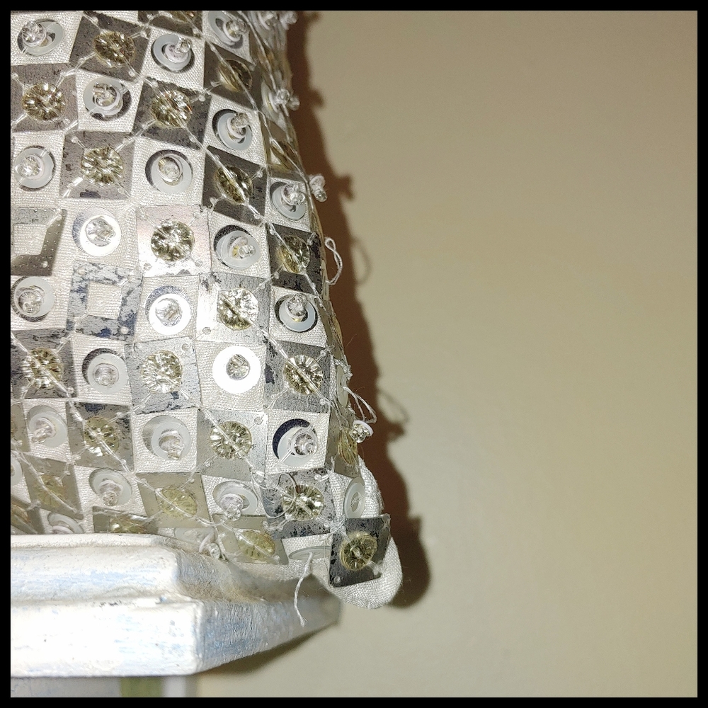 Max Studio Silver Sequined Accent Pillow - Picture 10 of 10
